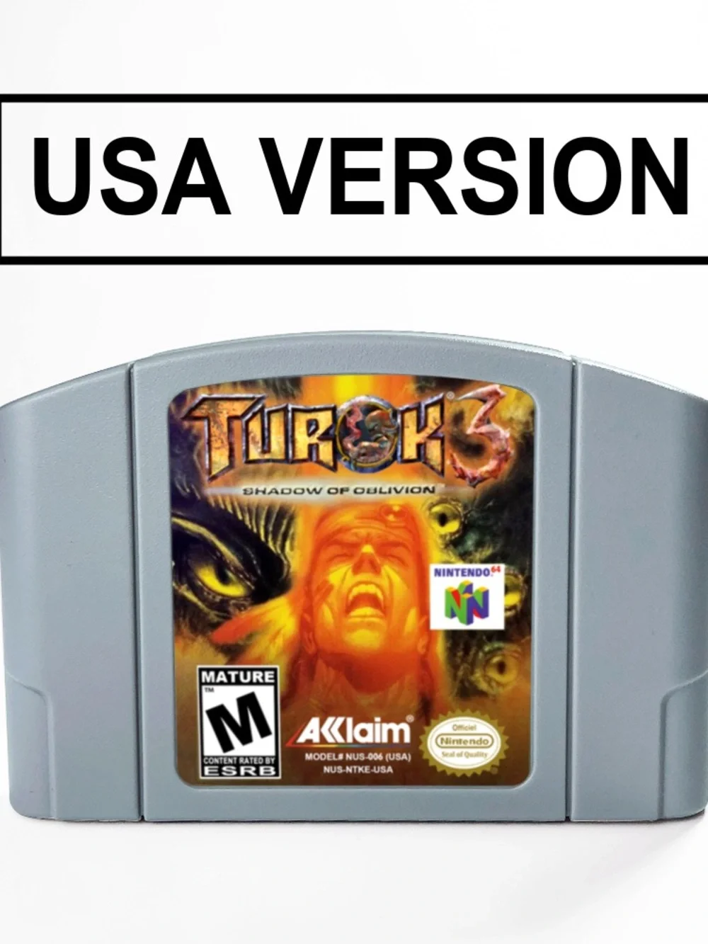 Nintendo Turok 3: Shadow of Oblivion Cartridge - Gray